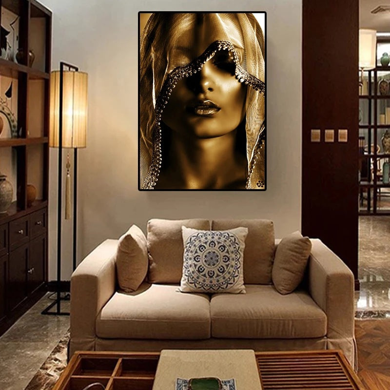 Modern Golden Noble Veil