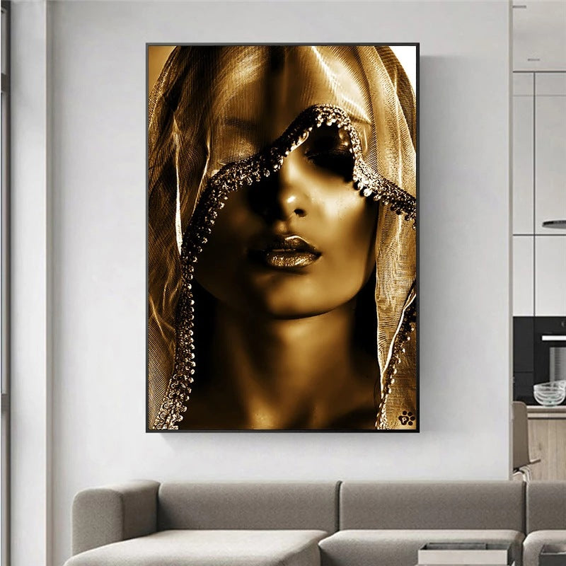 Modern Golden Noble Veil