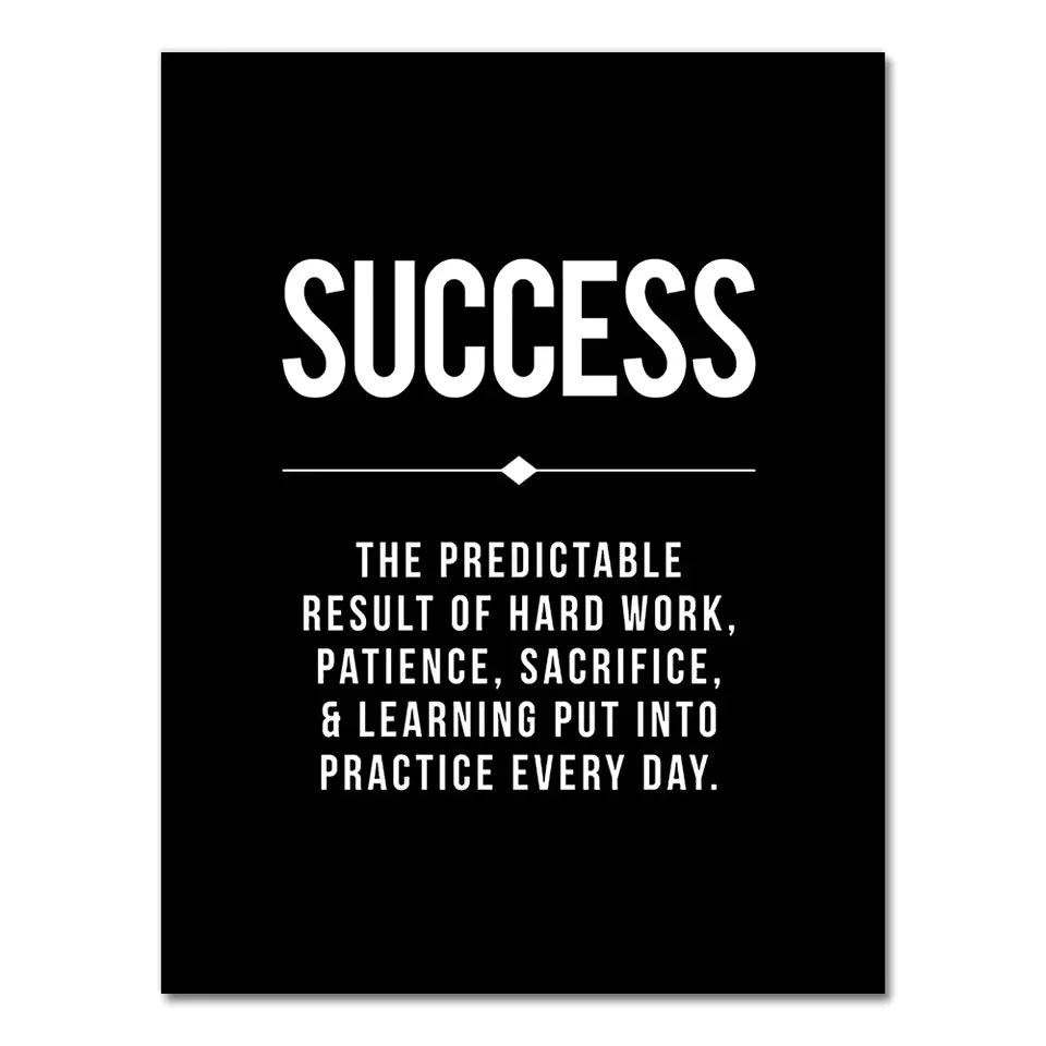 Success is earned